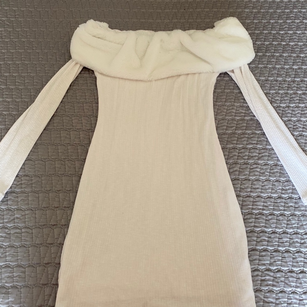 Off the shoulder sweater dress